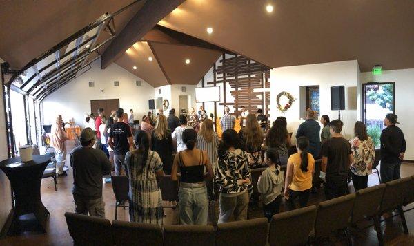 This past weekend's Sunday service at the new location in Old Town!