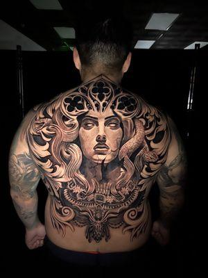 Medusa back piece