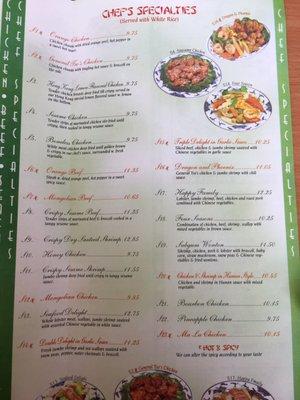 Menu cont