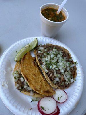 Taco dorado and vampiro