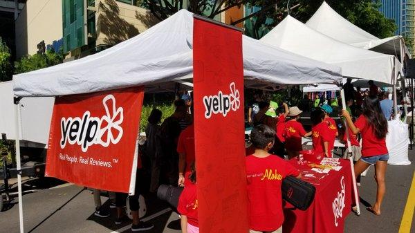 Yelp booth