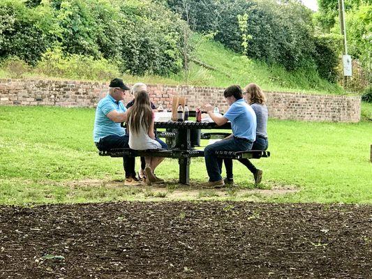 Beautiful family having a picnic!