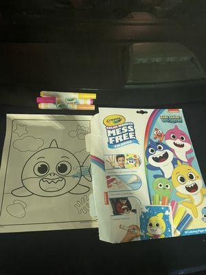 Used coloring book missing two markers sold by Walmart at Leslie Road