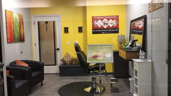 Eyebrow Threading by Rekha's suite at Phenix Salon Suites, SUITE 131. Colorado Mills Mall. Lakewood/Golden