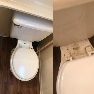 Before and After - Bathroom Cleaning