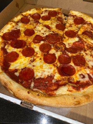 NY style Pepperoni. Ordered Uber eats