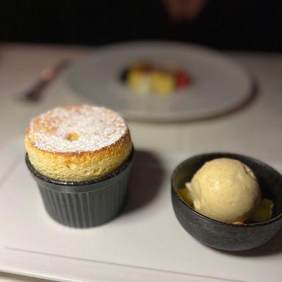 Add on Grand Marnier soufflé