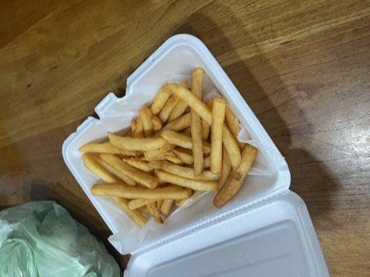 Fries- very average, lacked salt