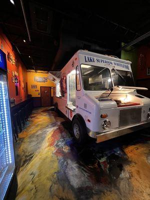 Food truck inside