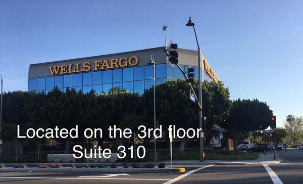 Located on the third floor of the Wells Fargo Building. Suite 310