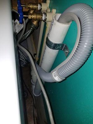 Washer drain and water line install