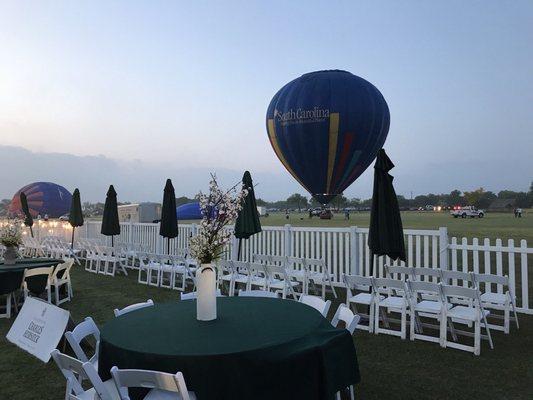 4 balloons were up on Saturday morning