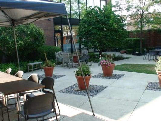 A view of our private courtyard garden.