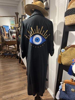 Handcrafted evil eye dress