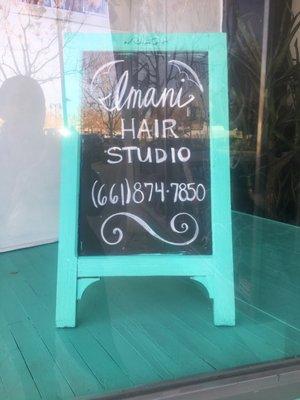 Imani Hair Studio (661) 874-7850 call for an appointment