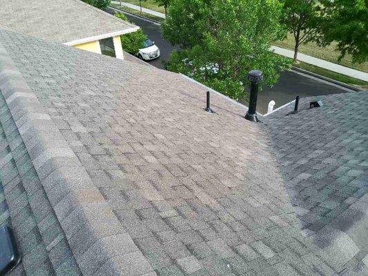 Final photo of roof shingle install