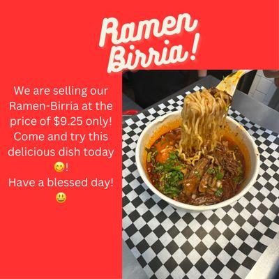 Ramen birria $9.25