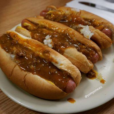 Coney Dog Mon/Tues Special.  Only $1 USD each!!!  What a steal!!!