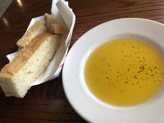 Italian bread and oil