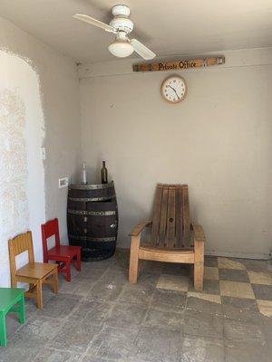 Sitting area with their furniture