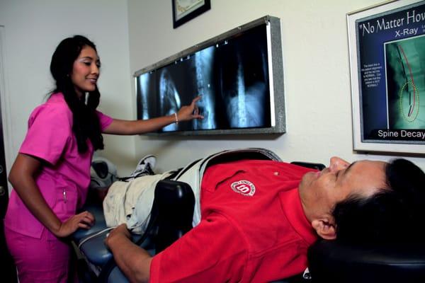 Spinal decompression therapy at the Phoenix Haggard Chiropractic.