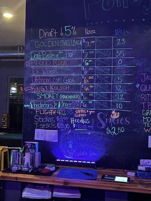 Beers on tap 2/2/24