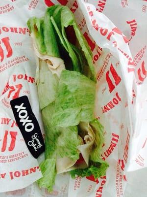 Gem's freaky fast to-go Turkey Tom Unwich: healthy, gemlicious lettuce-wrapped turkey sammie!