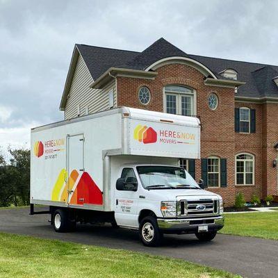 Here & Now Movers' Moving truck on a local residential move #bestmovers #movingcompany #movingandstoragecompany