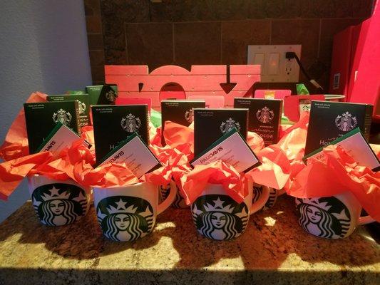 Who likes holiday treats?  Our marketing team loves delivery mugs of goodies over the holidays to customers, clients, and prospects!