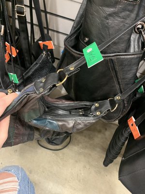 Crumbled fake leather bag for $17?!