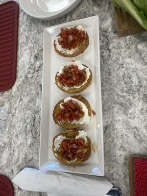 Complimentary bruschetta.. so good!