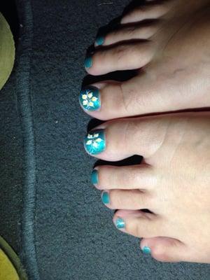 Decorations on your toes for $5! Love my nails!!!