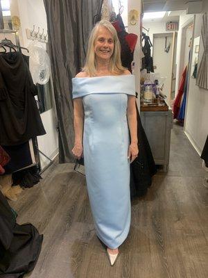 picked up my dress today for daughters upcoming wedding. Final fitting.