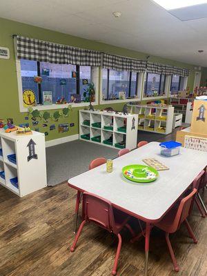 Sensory table, science Center, math and manipulatives