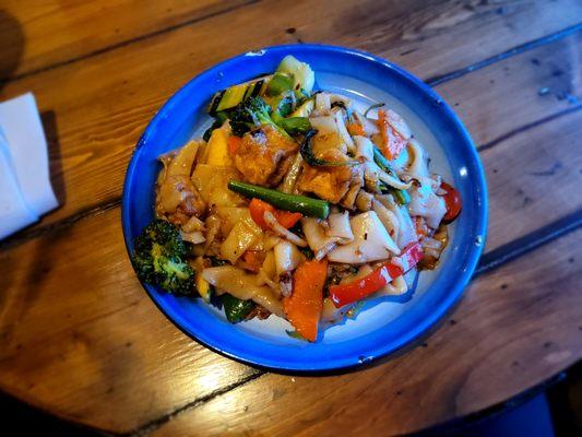 Pad Kee Mao with tofu