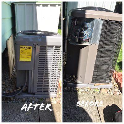 Today was a very Successful day 
3 tons luxair condenser unit replacement