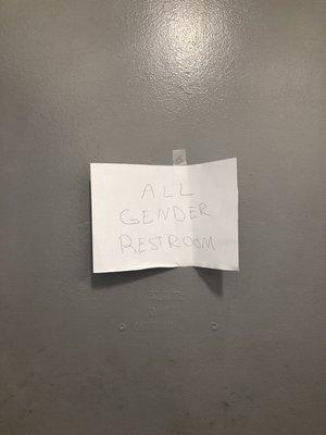 All gender restroom