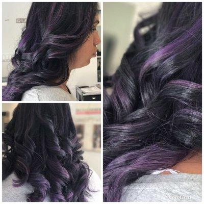 Violet balayage