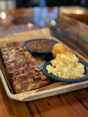 Full Rack Baby Back Ribs Plate