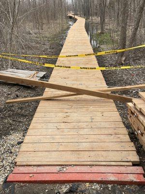 New above the wetlands boardwalk