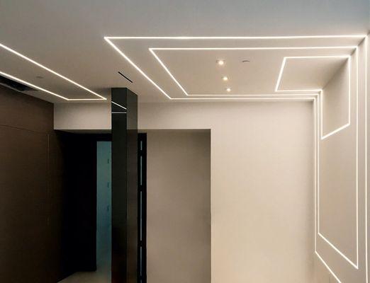 Trimless Recessed LED Linear lights