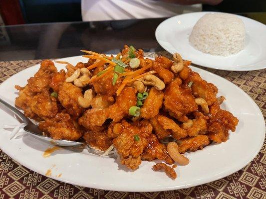 Combo fried chicken and shrimp