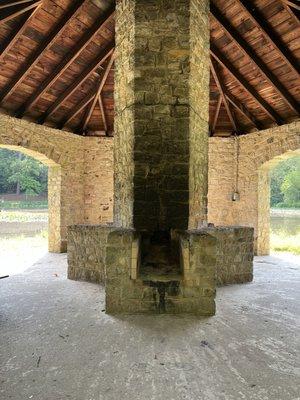 Covered area by the lake