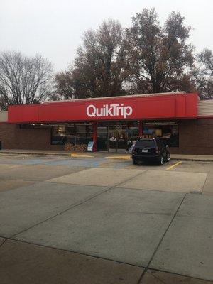 Front entrance and handy cap parking out front