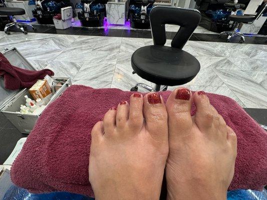 Pearl pedicure