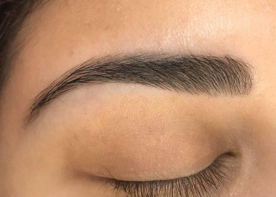 Eyebrow threading & tint