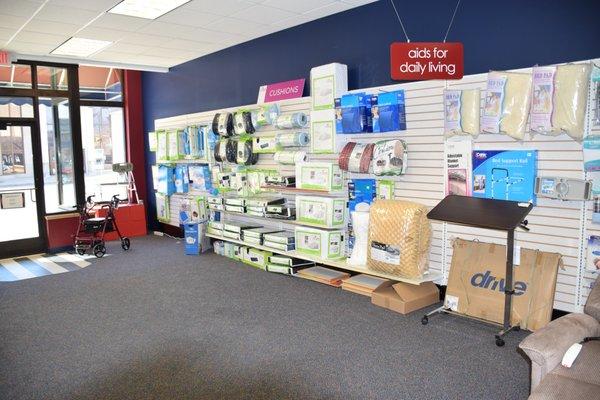 Large selection of medical equipment and daily living aids