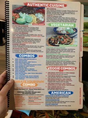 Combos, veggie combo is, American dishes, authentic cuisine, Favorites