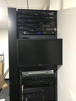 Network and security infrastructure installation. 25 ip cameras, 15 door access control system and a 30 ip phone Avaya IP office system.