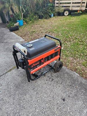 Portable generator installation